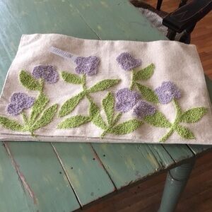 Floral Tufted Violet Placemats - Lavender/Green - NWT